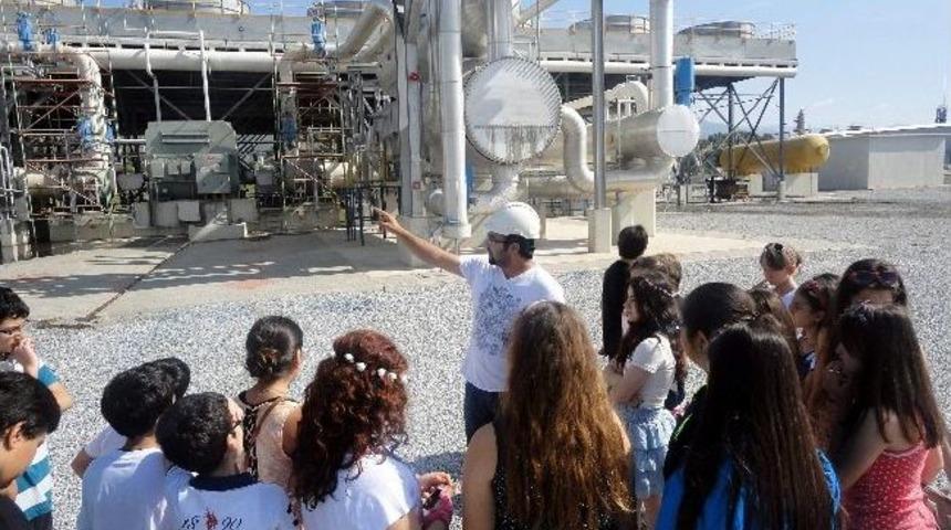 Aydınlı &Ouml;ğrencilerden Jeotermal Santraline Ziyaret