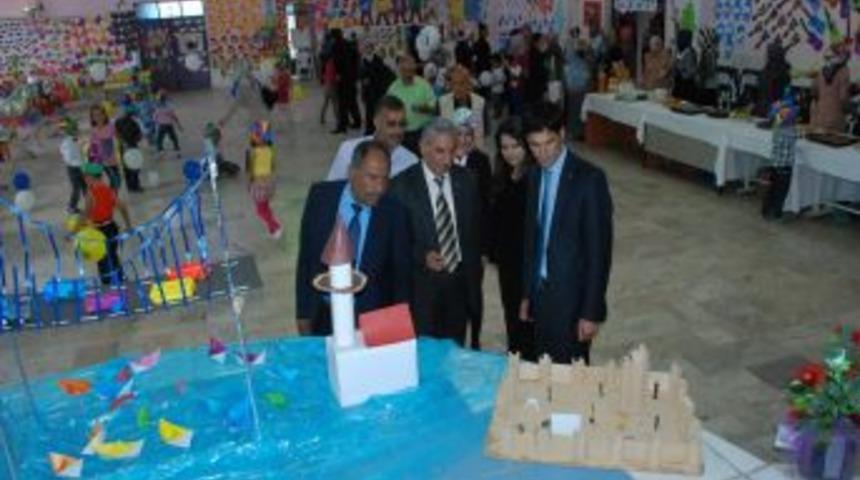 Aydıncık'ta Anaokulu Öğrencilerinin Açtığı Yıl Sonu Sergisi Beğenildi