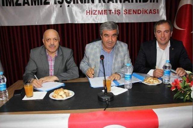 Başkan Tursun Halk İş Sendikası İle İşçi Sözleşmesi İmzaladı 1