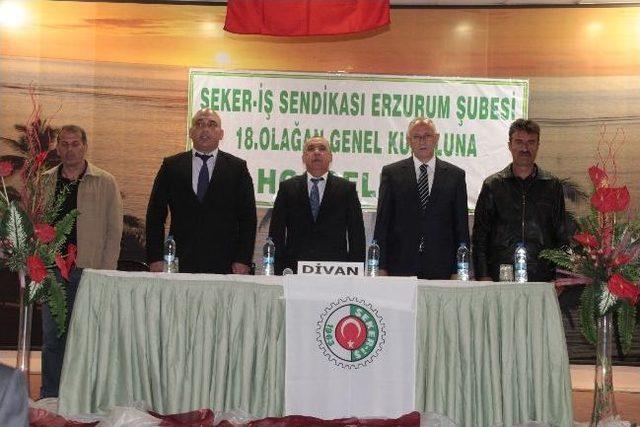 Şeker İş Erzurum Şubesi 18. Olağan Genel Kurulu Toplantısı