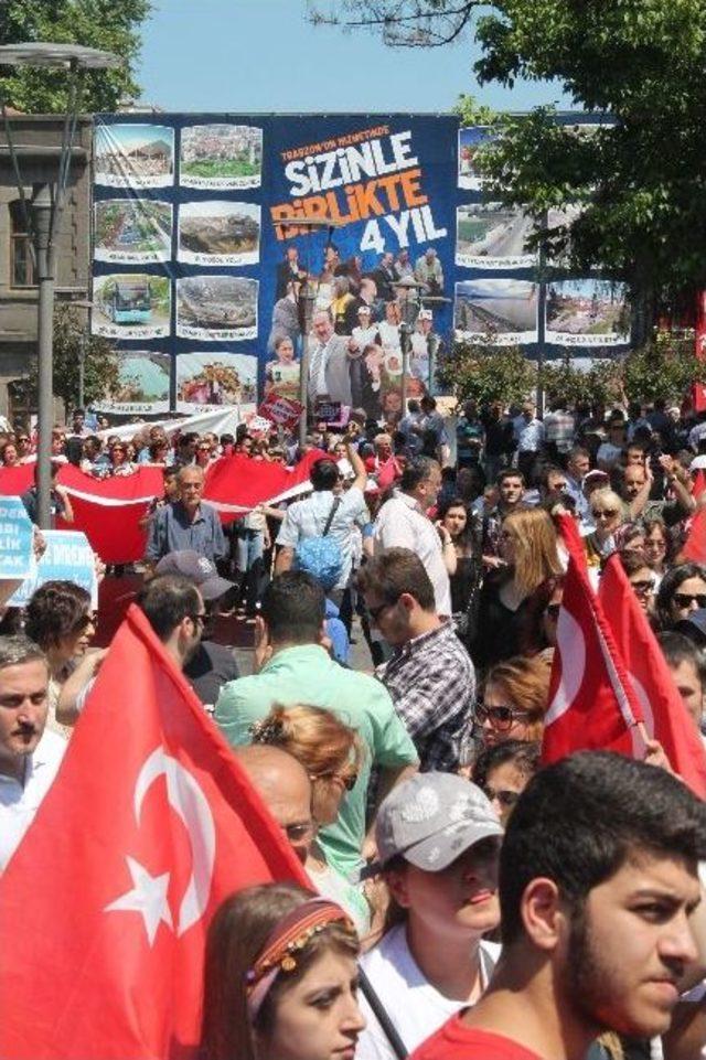 Trabzon da  taksim Gezi Parkı  Protestosu 1