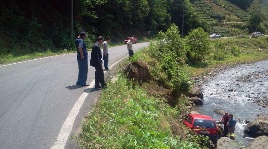 &Ccedil;ayeli&rsquo;ndeki 2 Ayrı Kaza Ucuz Atlatıldı