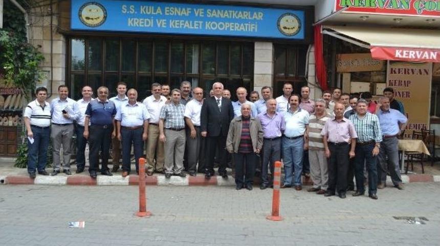 Stso Başkan Adayı K&ouml;rezli Kula'da Destek Aradı