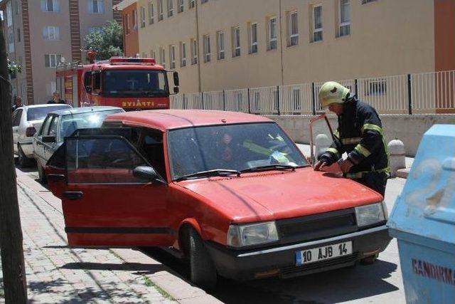 Ara&ccedil;tan Sızan Gaz Paniğe Sebep Oldu 2