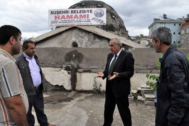 Tarihi Hamam G&uuml;n Y&uuml;z&uuml;ne &Ccedil;ıkıyor 1