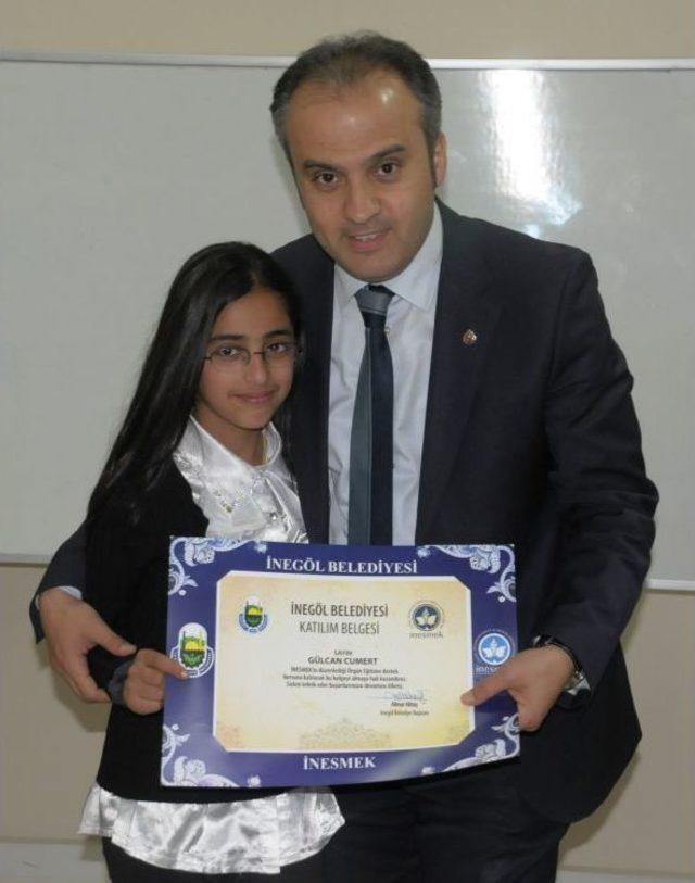 Etüt Merkezine Devam Eden Öğrencileri Sertifikaları Dağıtıldı 1