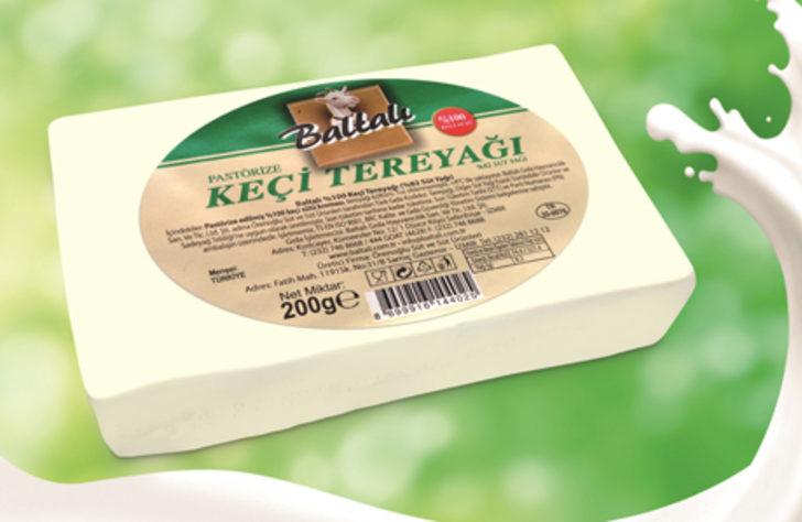 Baltalı'dan ke&ccedil;i s&uuml;t&uuml;nden tereyağı