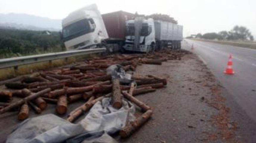 Aydın-İzmir Otobanında faciadan d&ouml;n&uuml;ld&uuml;