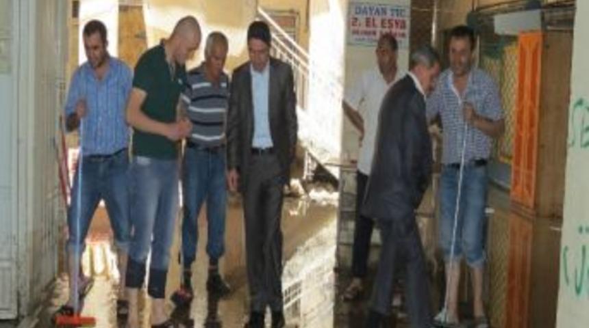 Chp&rsquo;den Yağmurdan Zarar G&ouml;ren İşyerlerine Ziyaret