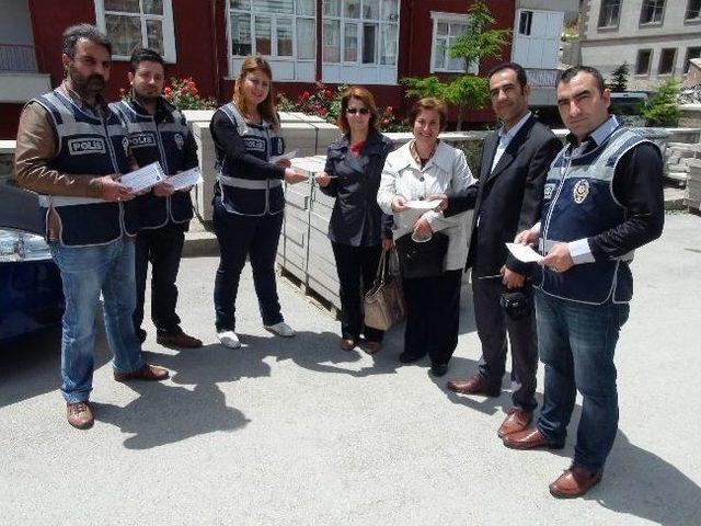 Yozgat Emniyet Müdürlüğünden Hırsızlık Olaylarına Karşı Broşürlü Uyarı