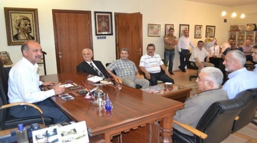 K&ouml;rezli Ve Ekibi Başkan Aşkın&rsquo;ı Ziyaret Etti