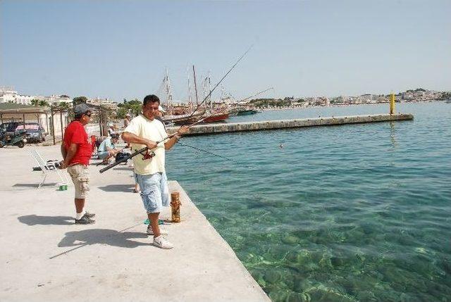 Didim&rsquo;de Amat&ouml;r Balık&ccedil;ıların Olta Keyfi 1