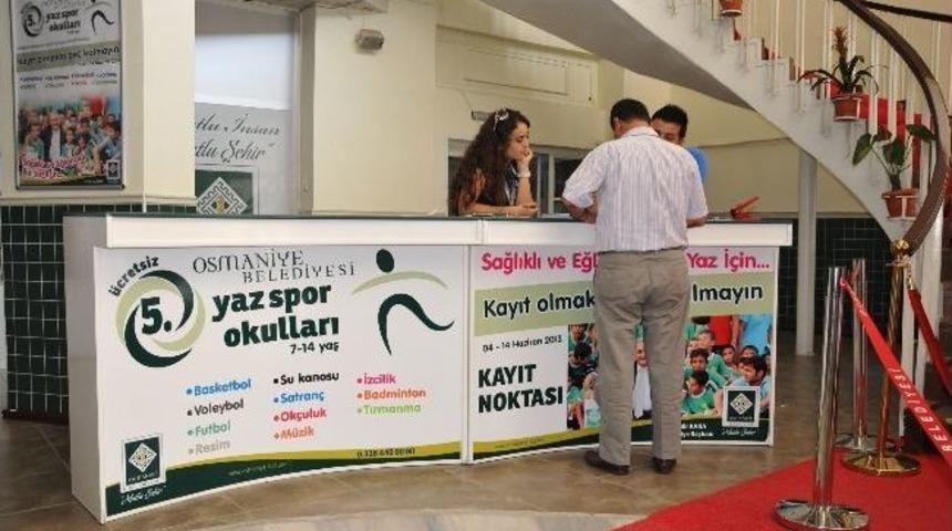 Osmaniye Belediyesi Yaz Spor Okulları Kayıtları Devam Ediyor