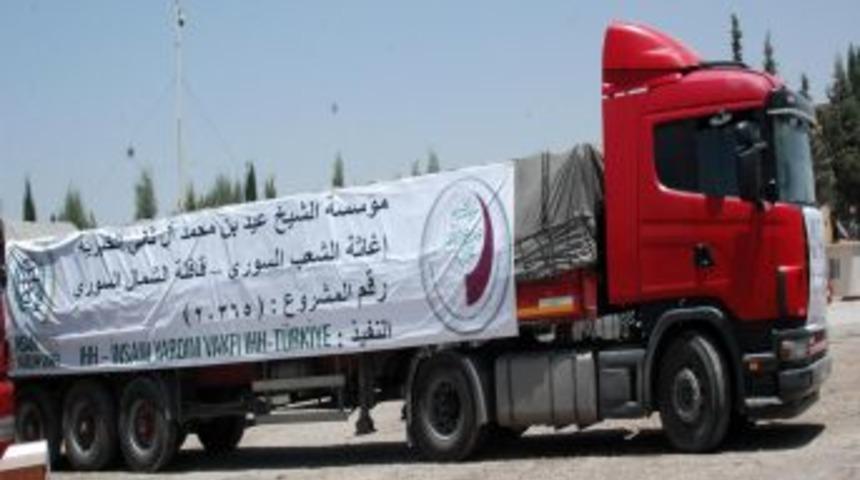 Suriye&rsquo;ye 10 Bin Koli Gıda G&ouml;nderildi