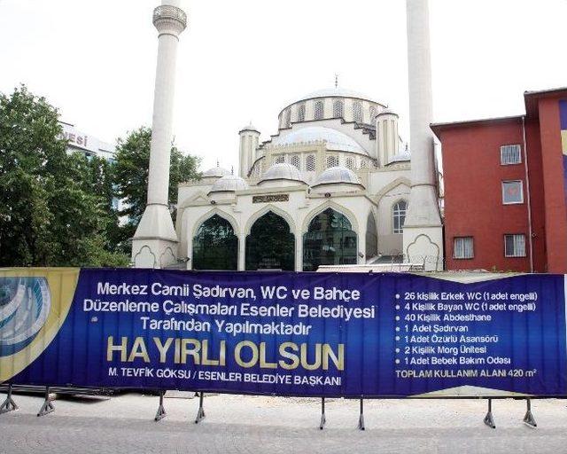 Merkez Camii’ne Modern Şadırvan