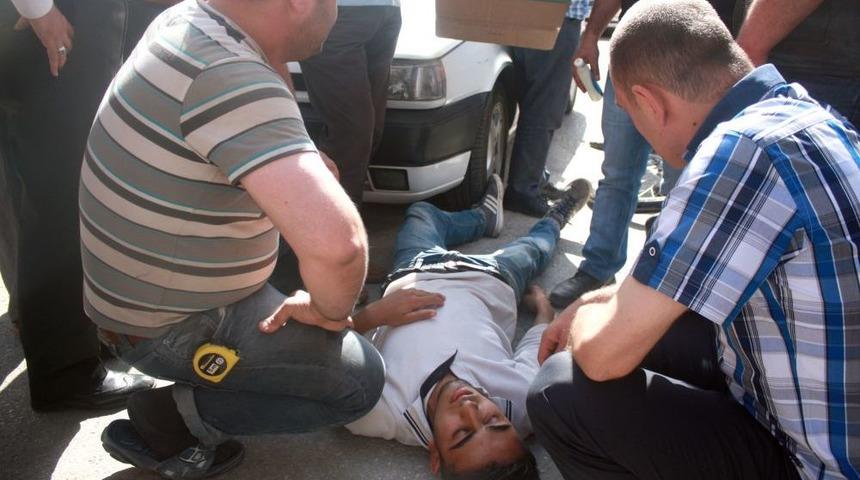 Otomobilin &Ccedil;arptığı Bisiklet S&uuml;r&uuml;c&uuml;s&uuml; Yaralandı