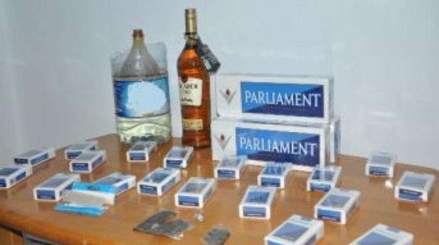 Yerk&ouml;y Jandarmadan Ka&ccedil;ak Sigara Ve Esrar Operasyonu