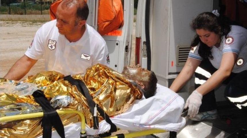 Kaynak Yapılan Mazot Deposu Alev Aldı: 1 Yaralı