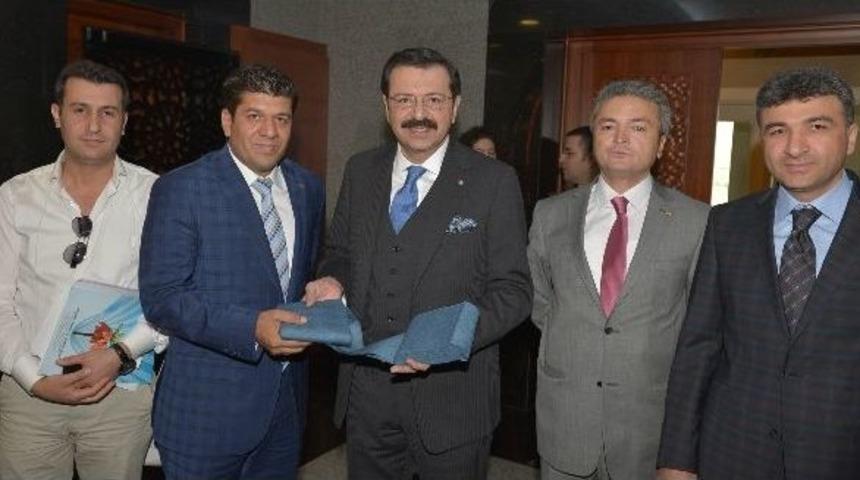 Hakkari Hatso Başkanı Taş Hisarcıklıoğlu İle G&ouml;r&uuml;şt&uuml;