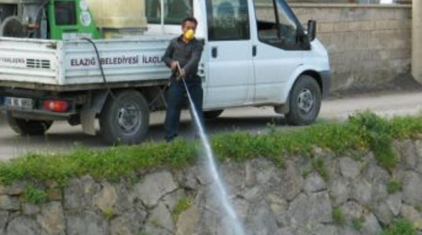 Elazığ'da Haşerelere Karşı İla&ccedil;lama &Ccedil;alışmaları