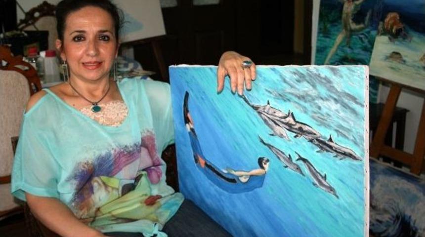 (&ouml;zel Haber) Ev Hanımının Yaptığı Su Altı Resimlerine B&uuml;y&uuml;k İlgi