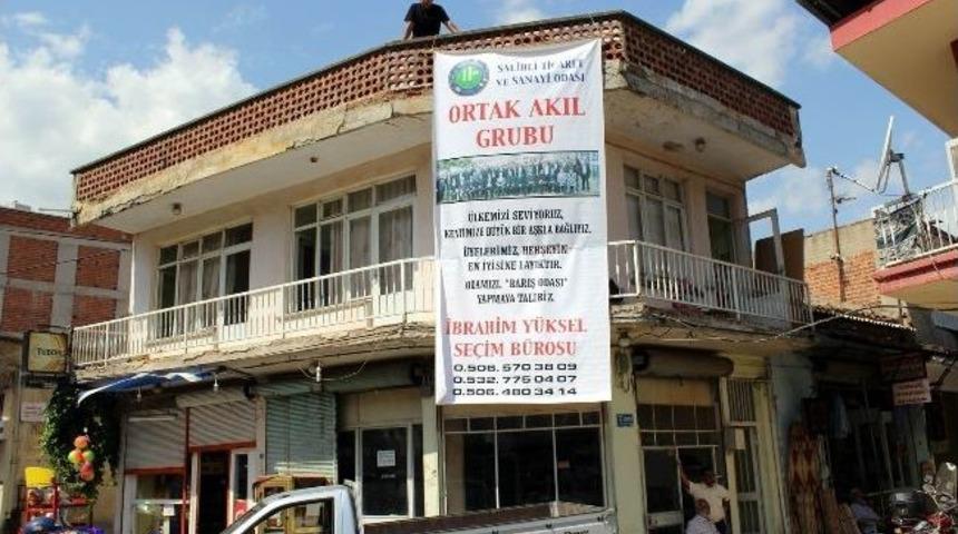 Başkan Adayı Y&uuml;ksel, Se&ccedil;im B&uuml;rosu A&ccedil;tı