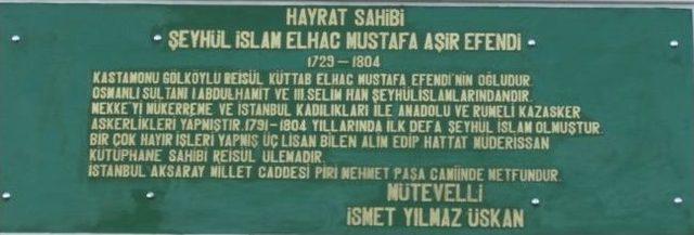 Vakıf Yapılarına Kitabeler Asıldı 1