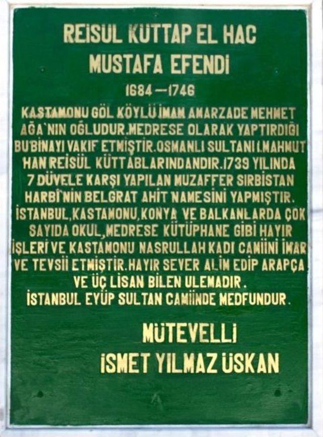 Vakıf Yapılarına Kitabeler Asıldı 2