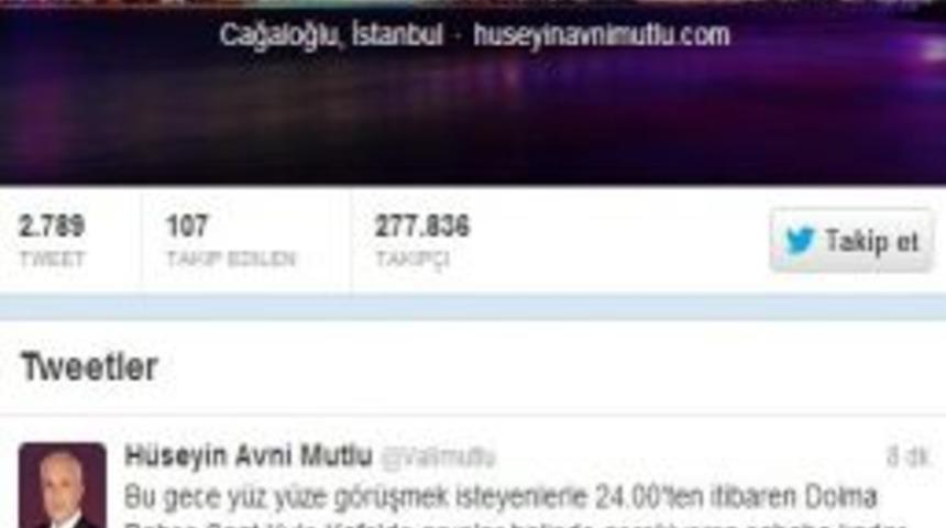 Vali&rsquo;den &ldquo;gezi"cilere Gece Randevusu