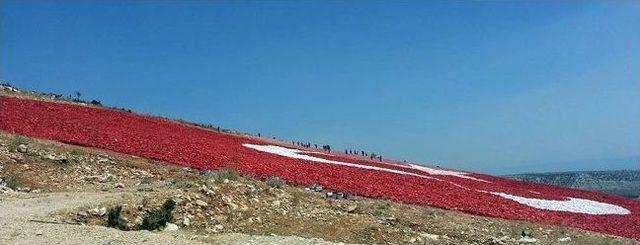 Dev Türk Bayrağının Bakımı Tamamlandı