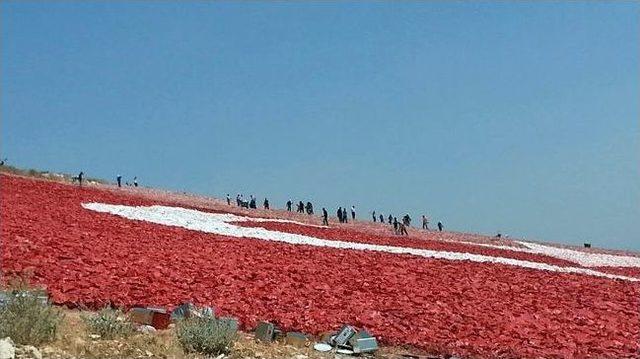 Dev Türk Bayrağının Bakımı Tamamlandı