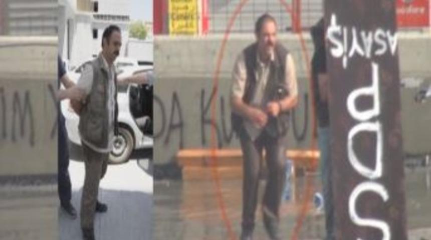 Polis Olarak Yansıtılan SDP &Uuml;yesinin Saldırısı Kamerada