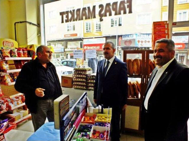 Akp Rarti Van Milletvekili Burhan Kayat&uuml;rk, Esnafları Ziyaret Etti 1
