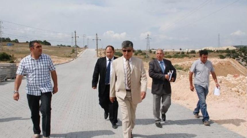 Vali Akpınar 2. Osb'de Alt Yapı &Ccedil;alışmalarını İnceledi