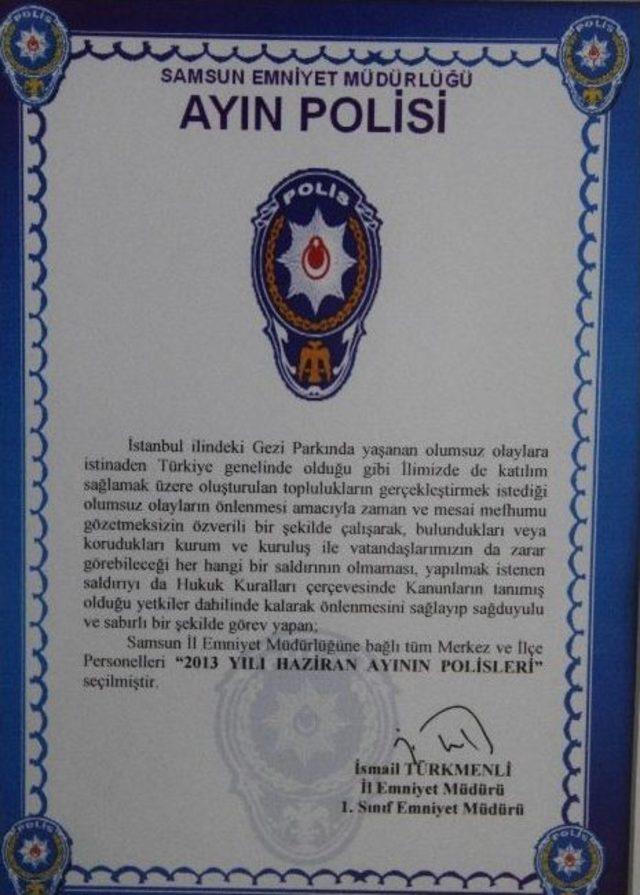 Gezi Parkı Olaylarında Görev Alan Polisler Ayın Polisi Seçildi 1