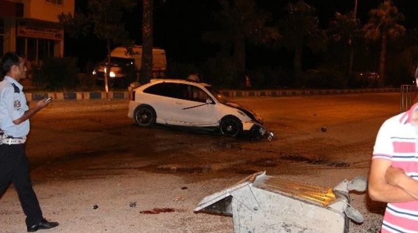 Mut&rsquo;ta Trafik Kazası: 1 Yaralı