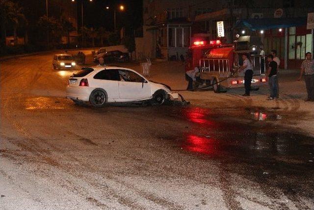 Mut&rsquo;ta Trafik Kazası: 1 Yaralı 1