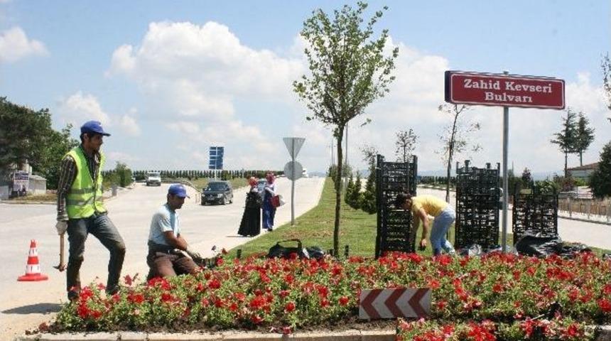 D&uuml;zce Belediyesi Yeşil Alanları &Ccedil;i&ccedil;eklendiriyor