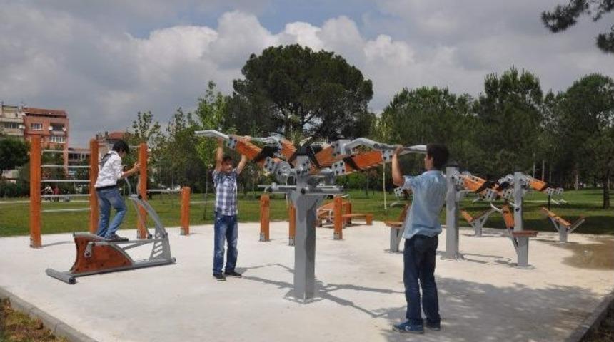 Merinos Parkı'nda Spor Zamanı