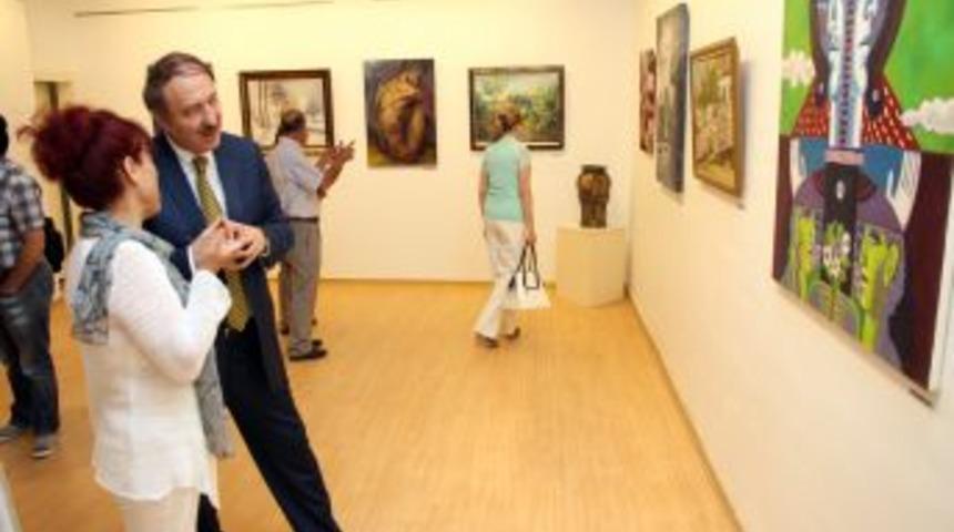 33 Ressam Gaziantep&rsquo;te Karma Resim Sergisi A&ccedil;tı