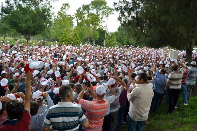 İSDEMİR de iş&ccedil;i eylemi devam ediyor 1