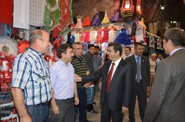Vali Orhan D&uuml;zg&uuml;n&rsquo;den Esnaf Ziyareti 1