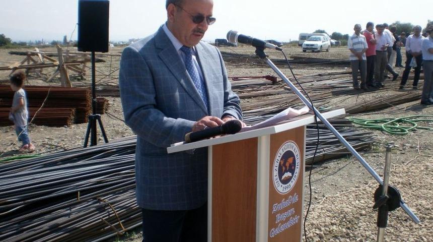 Salihli &Ouml;zel Zuhal Ortaokulu Binasının Temeli T&ouml;renle Atıldı