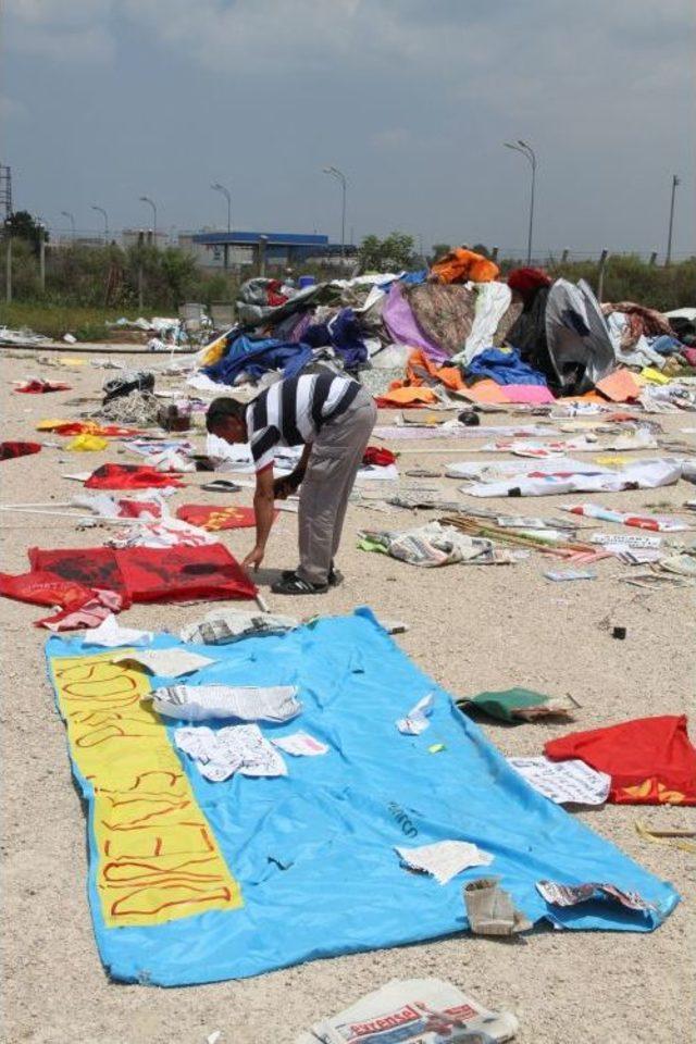 Protestocuların Çadırlarında Okul Sütü De Çıktı 1