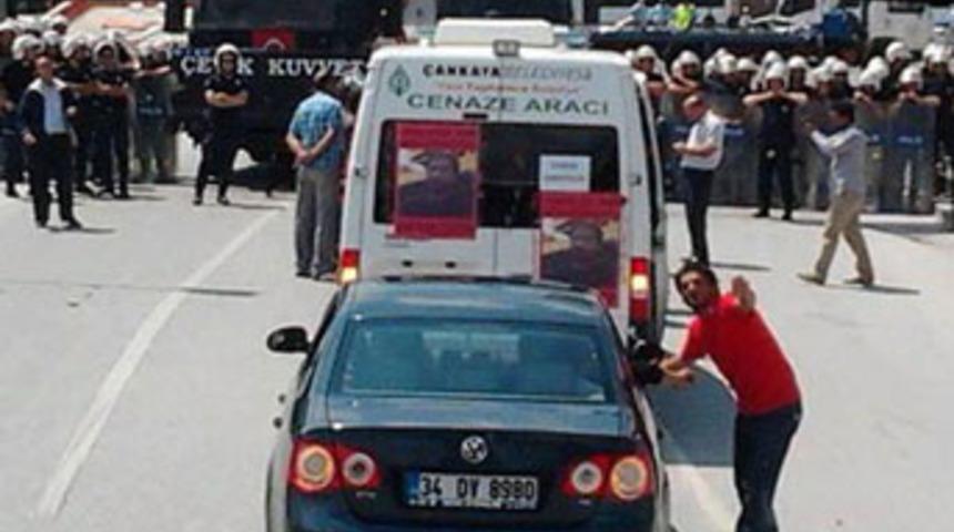 Ankara'da cenaze gerginliği