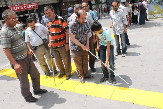 G&ouml;rme Engellilerden İzli Yol İsteği 2