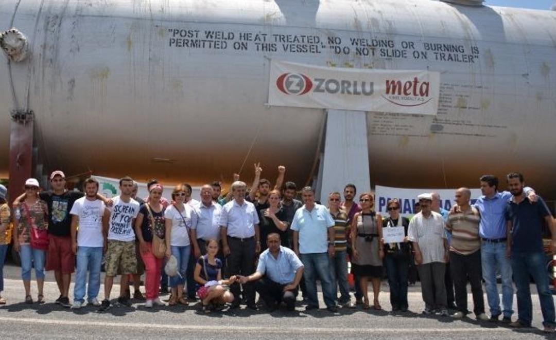 Dev Kazan Protestosuna Dikili'den Destek