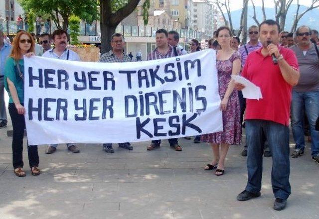 Giresun&rsquo;da &ldquo;gezi Parkı&rdquo; Olaylarını Protesto Ettiler 1