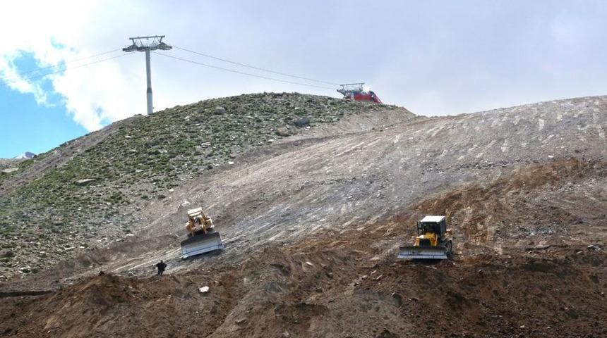 Erciyes Kayak Merkezi'ne Olimpik Pistler Yapılıyor