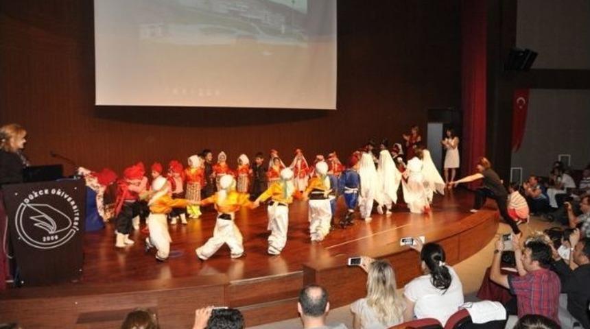D&uuml;zce &Uuml;niversitesi Anaokulunda Mezuniyet Coşkusu